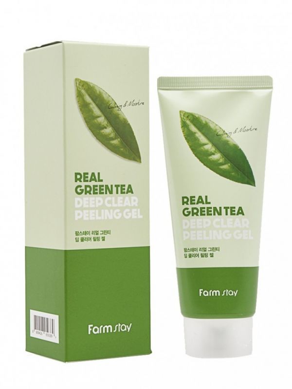 FarmStay Real Green Tea Deep Clear Peeling Gel 100 ml